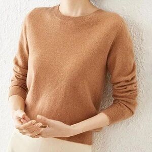 Uniqlo Women's Camel cashmere Sweater